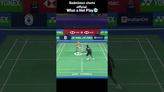 Net game play 🏸 Badminton shorts official badminton badmintonhighlights badmintontricks viral [upl. by Magavern]