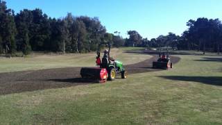 Fairway Verti Draining  14th Fairway [upl. by Mercy207]