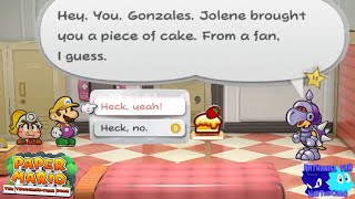 Paper Mario TTYD Switch What happens if you eat the first cake after the fight against Fuzzies [upl. by Ecyaj]