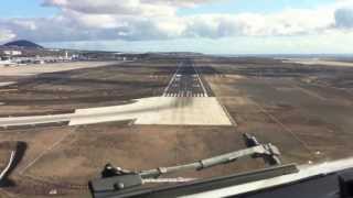 Captains View Landing at Reina Sofia TENERIFE in FULL HD [upl. by Placia]