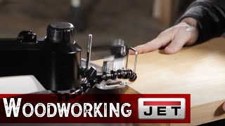 JET 22Inch Scroll Saw Demo [upl. by Llenral]