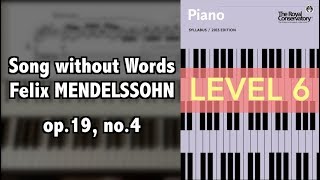 Song without Words op19 no4 by F Mendelssohn [upl. by Laughton]