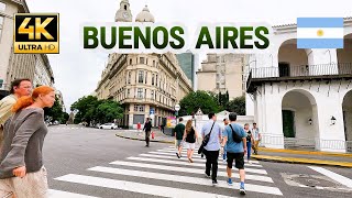 Buenos Aires walking tour downtown Argentina virtual walk [upl. by Kerrison]