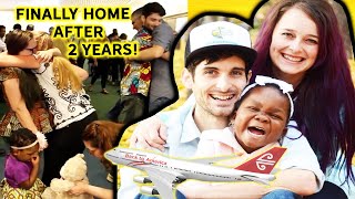 Emotional Airport Homecoming After Being Stuck in Africa  Ghana Adoption [upl. by Yrro]