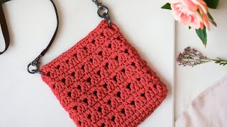 Bolsa de Crochê Muito Fácil  Bolsa de Crochê Para Iniciantes  Tutorial de Crochê [upl. by Animehliw]