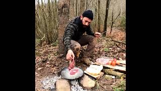 Wilderness Cooking at my Hunter hut [upl. by Deelaw]