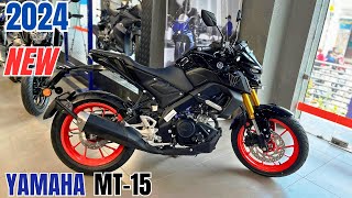 2024 New Yamaha MT 15 Metallic Black Color❤ DLX Model Detail Review ✅Price New feature 🔥 [upl. by Porter]