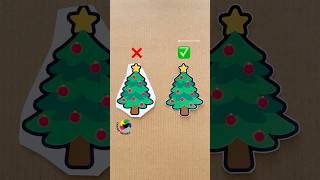 Perfect Christmas Tree Cut 🎄⭐ chanafavors shorts diy artandcraft papercuting [upl. by Salzhauer]