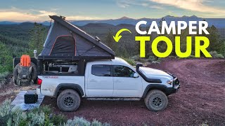 Alu Cab Canopy Camper Walkaround  The ULTIMATE Tacoma Camper [upl. by Gnik]