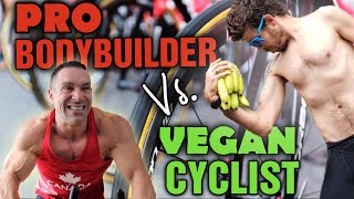 The Vegan Cyclist vs IFBB Pro Bodybuilder Greg Doucette  Zwift Bike Race [upl. by Akienom]