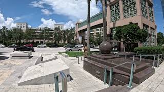 Walking in beautiful Downtown West Palm Beach Part 2 [upl. by Anairuy672]