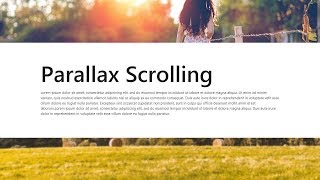 Parallax Scrolling Effects using Materialize [upl. by Mccutcheon108]