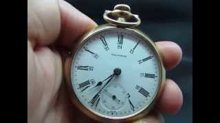 Antique American Waltham Watch Co 1899 Pocket Watch  Ticking away [upl. by Vince974]