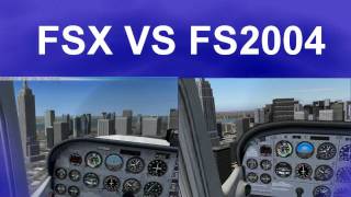 FSX V FS2004 OVER NYC [upl. by Triplett]