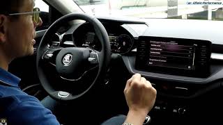 Skoda Fabia 2021 Assistenzsysteme Review TravelAssist Adaptiver Spurhalte AssistLaneAssist Info [upl. by Bullion]