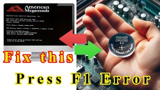 Easy Guide How to Replace Your Computers CMOS Battery to Fix Press F1 to Run Setup Error [upl. by Nishom]