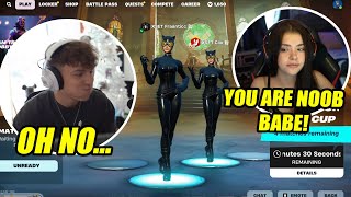 Fraanticc amp Clix Best Couple In Fortnite She Carries Him In Tournament [upl. by Oirotciv]