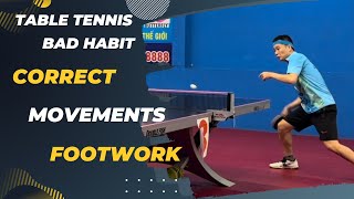 Continue Training to Correct Movements and Footwork in Table Tennis with a Coach [upl. by Nnylyma]