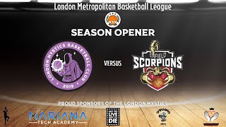 LMBL D1 202425  London Mystics v Enfield Scorpions [upl. by Anairad253]