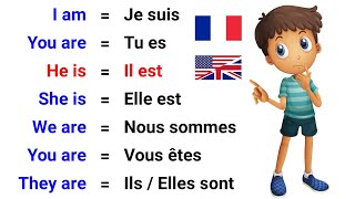 Apprendre langlais ✪ TO BE ÊTRE ✪ Conjugaison Indicatif présent  Present tense [upl. by Rakso]