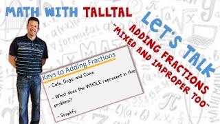 Adding Fractions Mixed and Improper too [upl. by Oizirbaf]