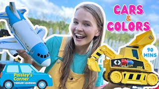 Toddler Learning Video  Learn Colors amp Vehicles for Kids  Best Toy Learning Video for Toddlers [upl. by Lehcin]