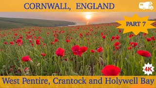 Cornwall England UK  West Pentire Crantock and Holywell Bay  Part 7 [upl. by Llen]