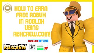 EARN FREE ROBUX IN ROBLOX 2024 USING RBXCREW NEW PROMOCODES FOR ROBUX IN ROBUX [upl. by Droffig931]