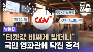 quot티켓값 비싸게 받더니quot…국민 영화관 CGV에 닥친 충격 사태  SBS  뉴블더 [upl. by Ezarras]