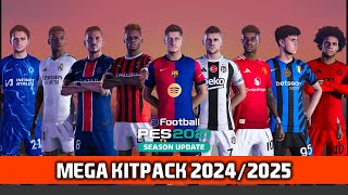 PES 2021 amp Football Life 2024  Mega Kitpack Season 202425  by DN7 Kits [upl. by Chicky]