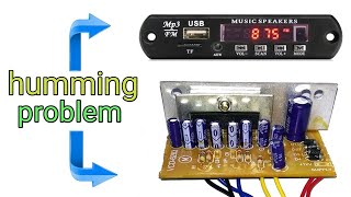 humming problem 6383 ic kit and Bluetooth kit  How to remove noise sound USB BT kit  deep sound [upl. by Nyllewell]