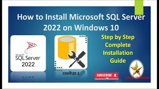 How to Install Microsoft SQL Server 2022 amp SSMS Windows 10  5 Steps Installation SQL Server 2022 [upl. by Anirrak]