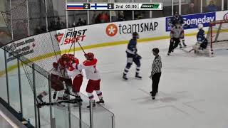 Nov 10 2017 WHC17 Finland 45 Russia [upl. by Atipul621]