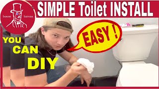 3 Easy Steps To Install A Toilet  Kohler Highline with wax free seal [upl. by Ariek632]