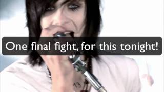 Black Veil Brides  Knives and Pens HD LYRICS  V [upl. by Carter]