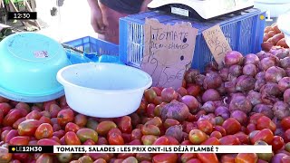 Les prix des légumes nont pas vraiment augmenté ce samedi au marché forain de SainteMarie [upl. by Lennon]