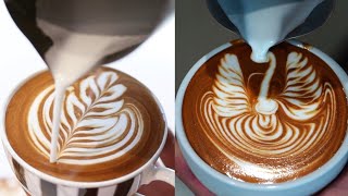 Amazing Cappuccino Latte Art Skills 2019 ❤️ [upl. by Mayor]