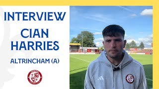 Altrincham 10 Woking  Cian Harries Interview [upl. by Tarrah]