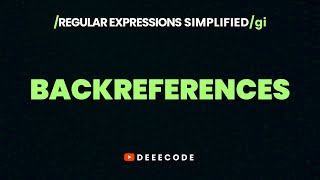 BACKREFERENCES in Regex  Part 91 [upl. by Neltiak931]