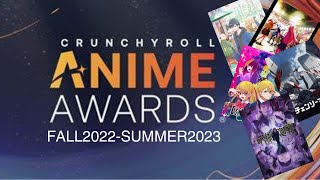 The 2023 Crunchyroll Anime Award Nominees are HERE [upl. by Eolcin]