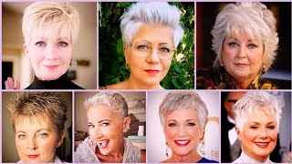 80  Best Short Hairstyles And Haircuts Ideas For Women Over 70  Classic Pixie Spiky Haircuts [upl. by Llenahs]