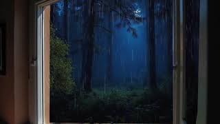 Thunderstorm amp Rain on Window Sleep and Relax to Forest Rain Sounds for 12 Hours [upl. by Charita]