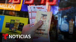 Estos son los números ganadores de Mega Millions  Noticias Telemundo [upl. by Guimar308]