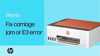 Fix a carriage jam or E3 error  HP printers  HP Support [upl. by Kcirrad]