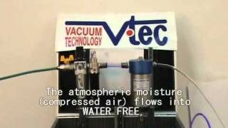 Demo Compressed air Filter Water separator water drierdryer Water FreeWF [upl. by Gilletta772]