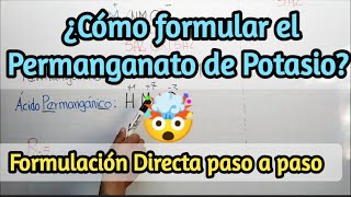 Permanganato de Potasio ¿Cómo formularSales Oxisales química salesoxisales [upl. by Corella]