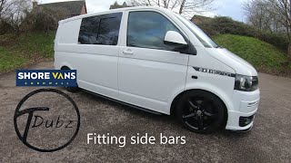 vw t5 side bar fitting guide shorevans [upl. by Oria]