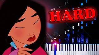 Reflection from Mulan  Piano Tutorial [upl. by Ialocin]