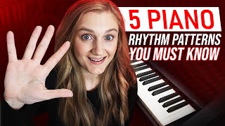 5 Beginner Piano Rhythm Patterns That Make You Sound PRO [upl. by Nomit929]