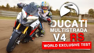 Ducati Multistrada V4 RS 2024 REVIEW  192hp adventure bike [upl. by Aihsenek880]